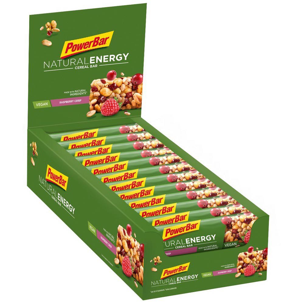 powerbar-energia-natural-40g-24-unita-lampone-croccante-energia-barre-scatola