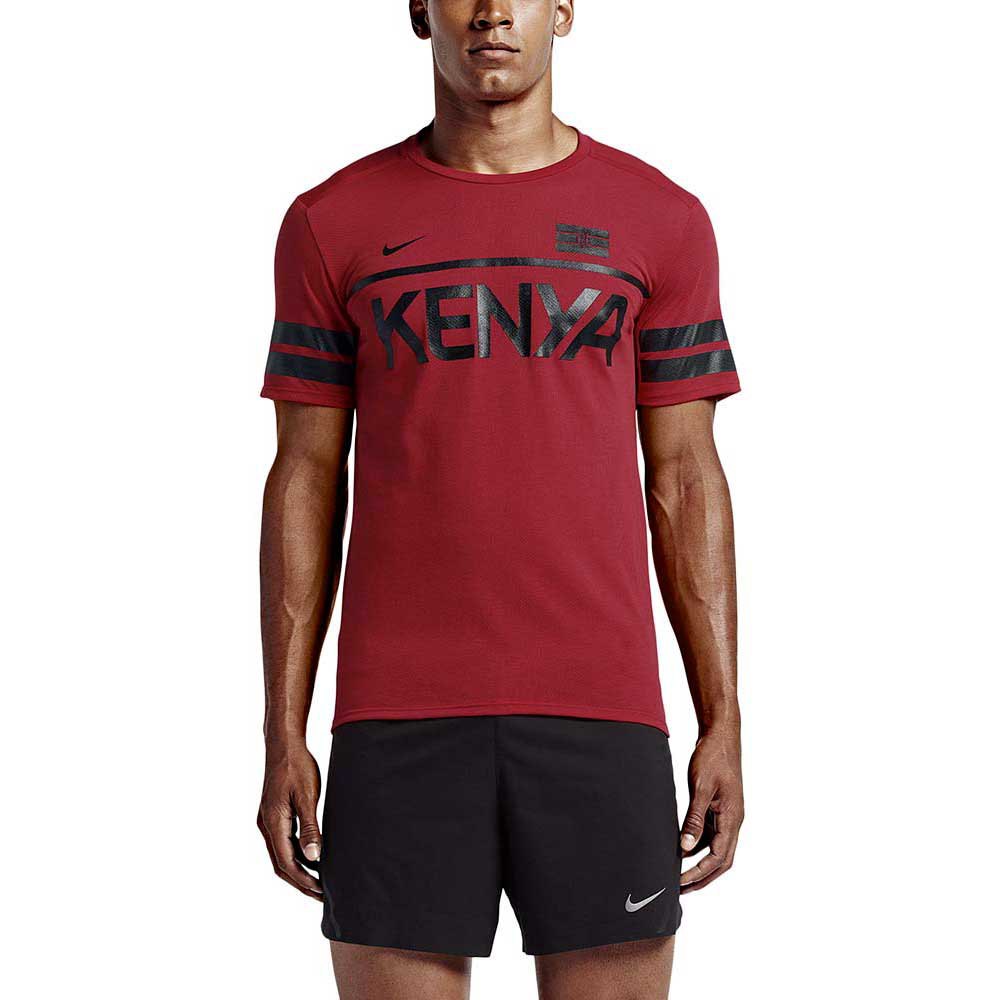 Nike Camiseta Manga Corta Dry Top Energy Kenya Rojo| Runnerinn