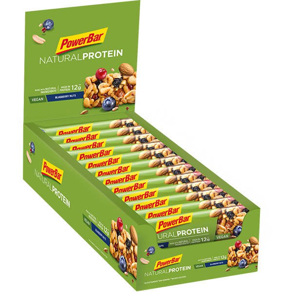 powerbar-proteina-natural-40g-24-unita-mirtillo-noccioline-energia-barre-scatola
