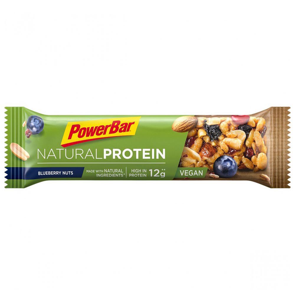 Powerbar Proteiini Natural 40g 24 Yksiköitä Mustikka Pähkinät Energiaa Baarit Laatikko