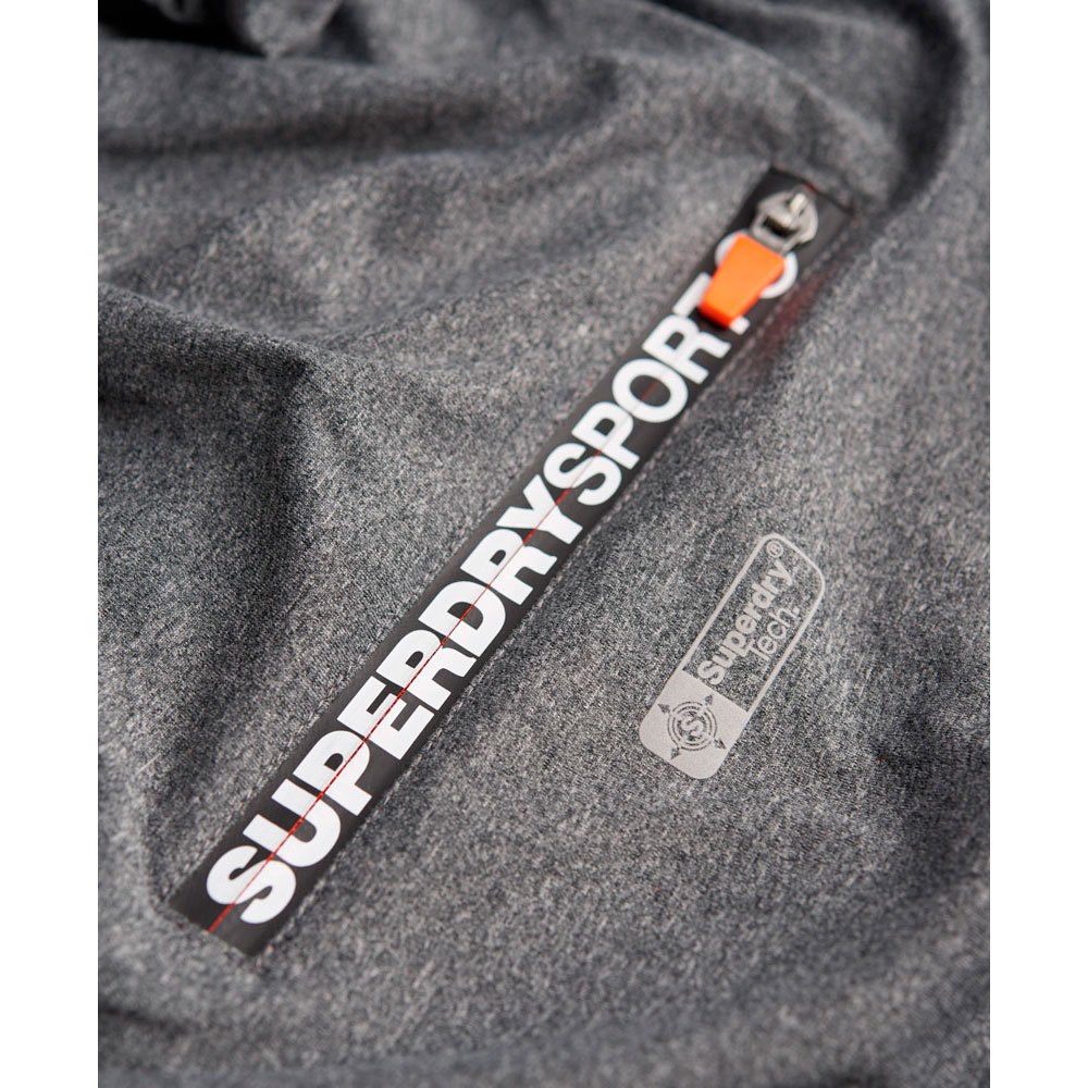 Superdry Gym SporRunning Funnel Neck T-Shirt Manche Longue