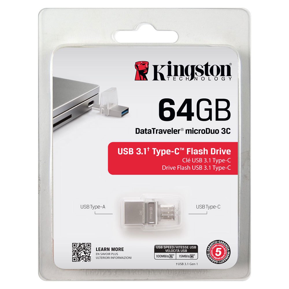 Kingston Pen Drive DataTraveler Micro Duo USB 3.1 64GB