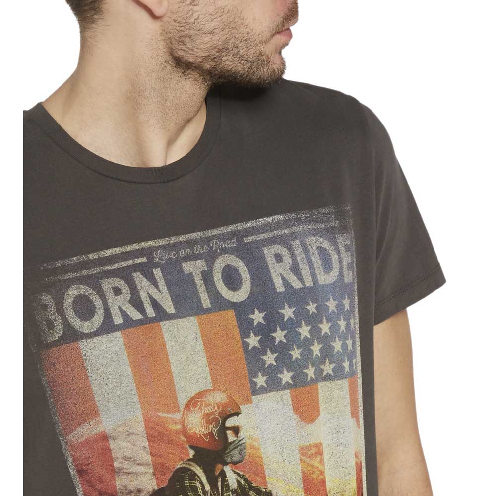 Wrangler Camiseta Manga Curta Ss Born To Ride T