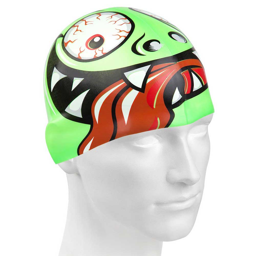 madwave-green-face-swimming-cap