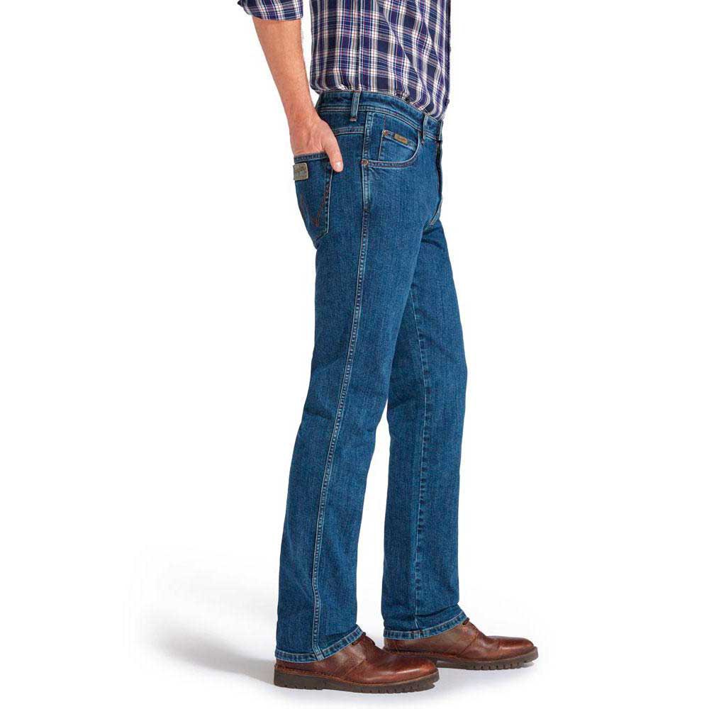 WA169 Mens Wrangler Arizona Straight Stretch Fit Jeans 'Flanker Blue' SECONDS 