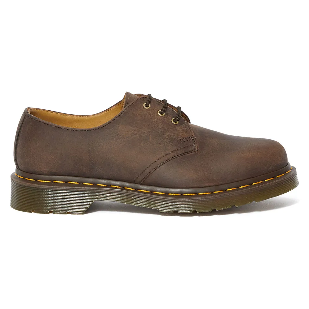 Dr martens 1461 3 Eye Gibson Crazy Horse shoes Brown | Dressinn
