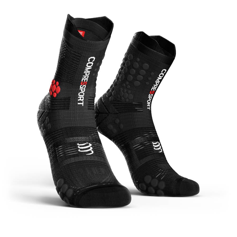 Compressport Unisex Pro Racing High Socks v3.0 Run Black Sports Running