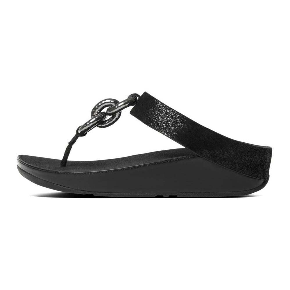 Fitflop Superchain Leather Toe-Post Flip Flops