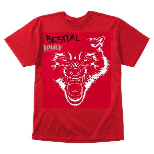bestial-wolf-impact-korte-mouwen-t-shirt