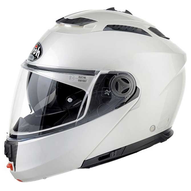 Airoh Phantom S Spirit White Flip Front Motorcycle Motorbike Helmet Crash Bike 
