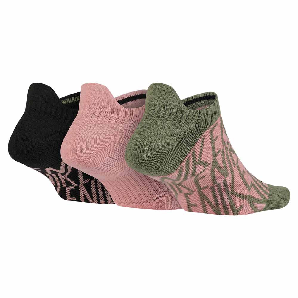 Nike Chaussettes Performance Cushioned No Show Units GFX 3 Paires