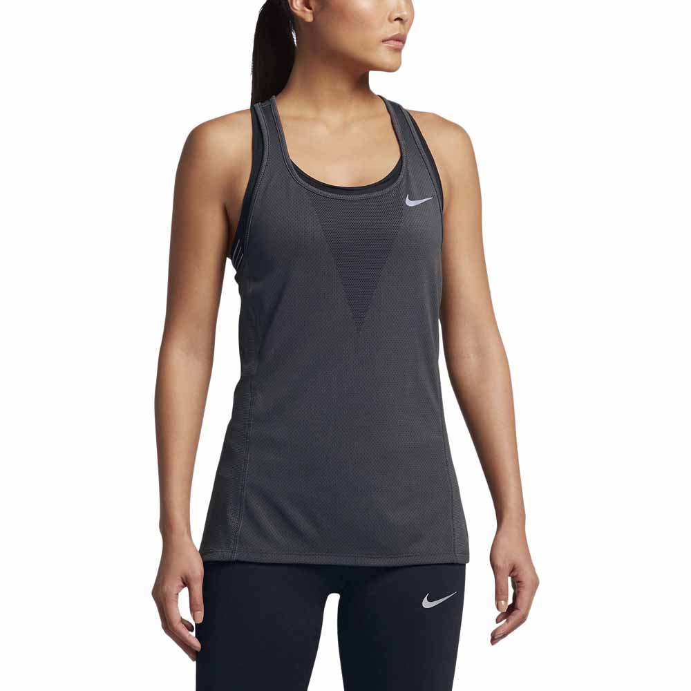 Barbero Apariencia Relámpago Nike Zonal Cooling Relay Sleeveless T-Shirt Grey | Runnerinn
