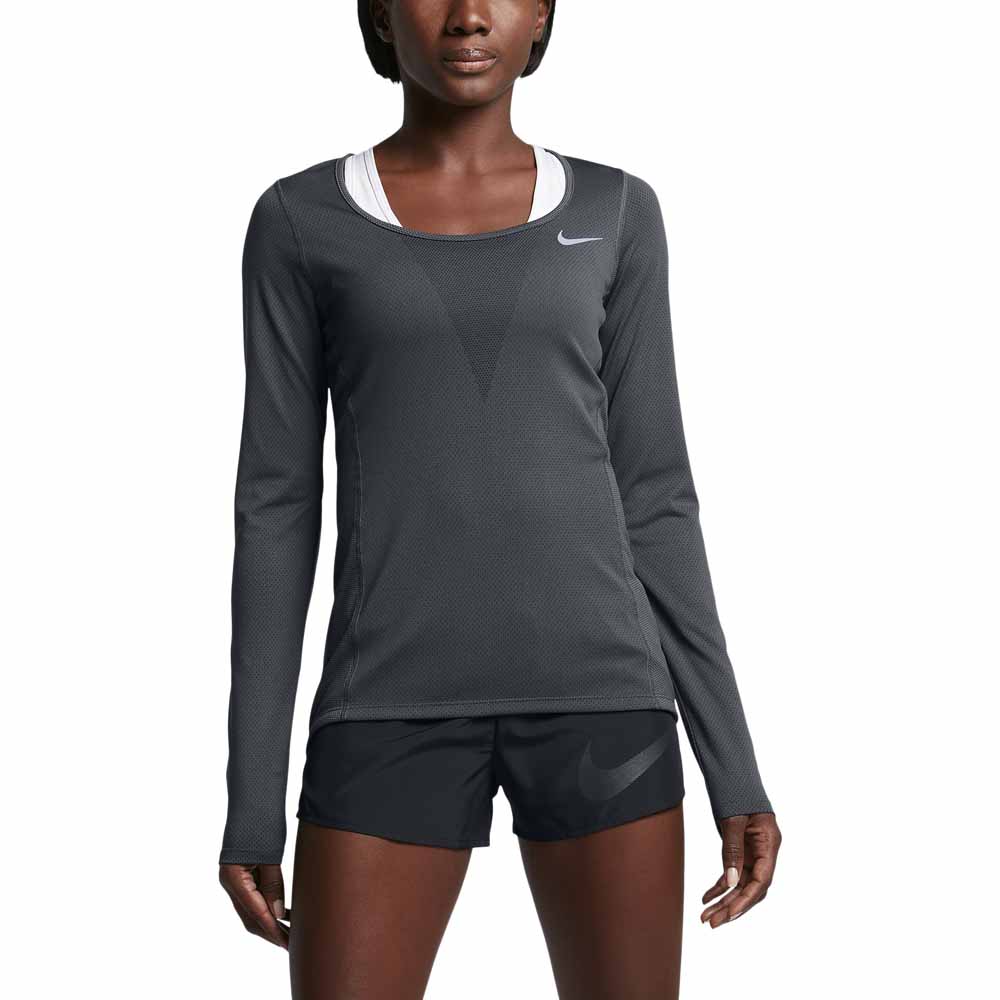 sabor dulce ir de compras ganso Nike Zonal Cooling Relay Top Long Sleeve T-Shirt Black| Runnerinn