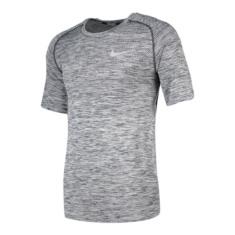 Begivenhed Bedøvelsesmiddel Halvkreds Nike Dri Fit KnitTop Short Sleeve T-Shirt Grey | Runnerinn