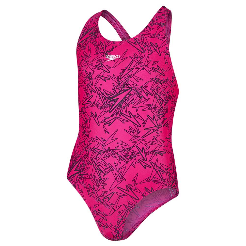 Perspicaz vía Araña de tela en embudo Speedo Boom Alov Splashback Swimsuit Pink | Swiminn
