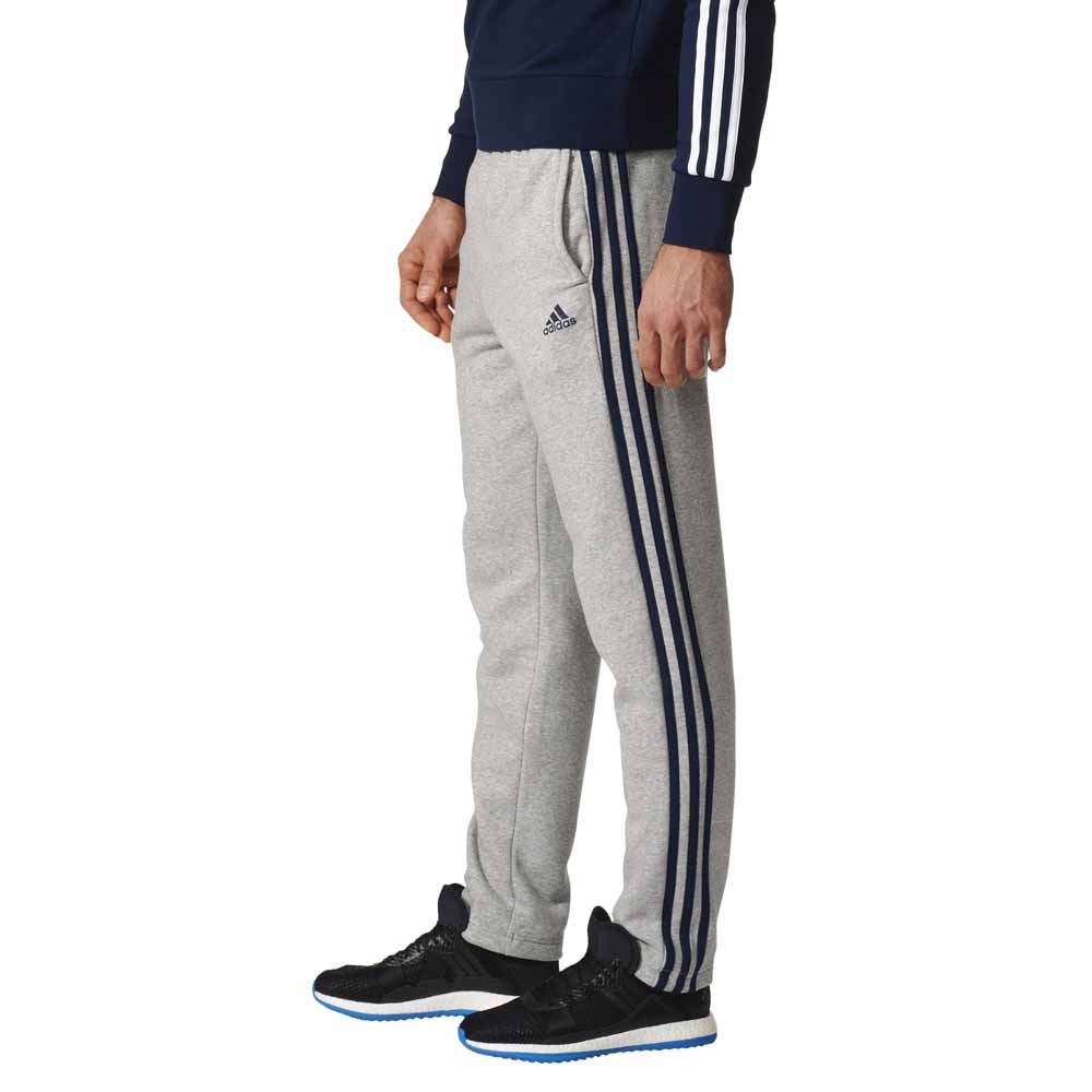 adidas Pantalones Essentials 3 Stripes Gris|