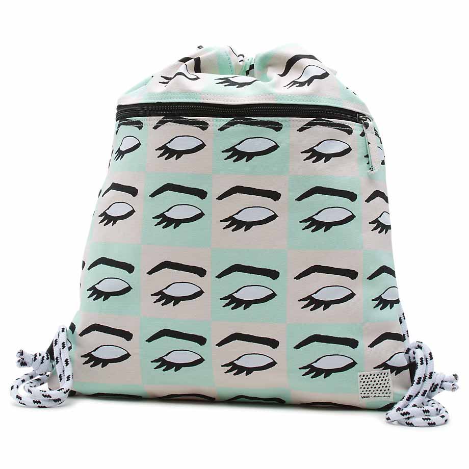 Vans Kendra Be Cool Backpack Drawstring Bag White | Dressinn