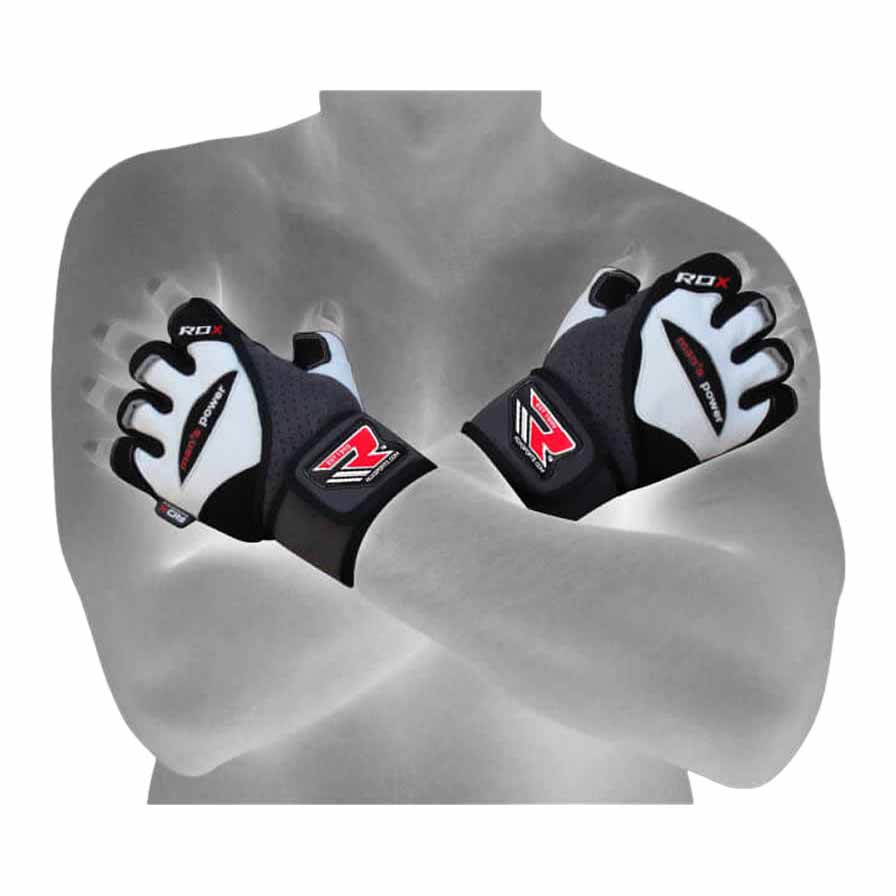 RDX Sports Gym Glove Leather Gym Gloves