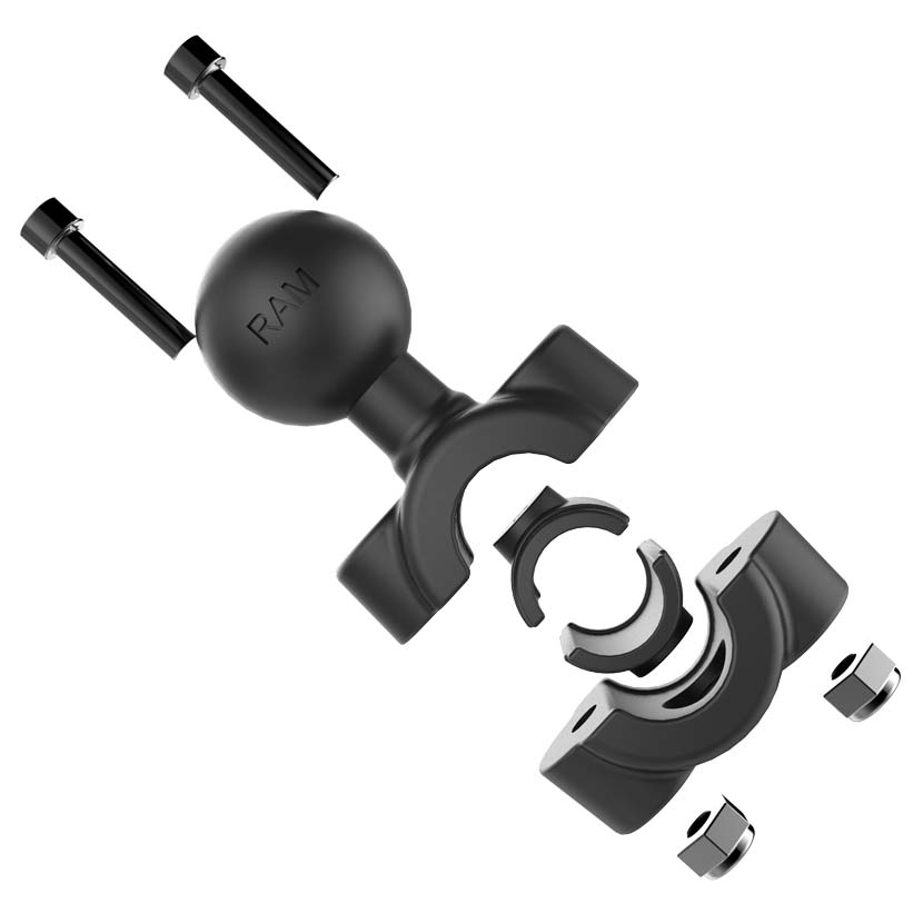 Ram mounts Handlebar Mounting 3/8´´-5/8´´ 1´´ Ball Support