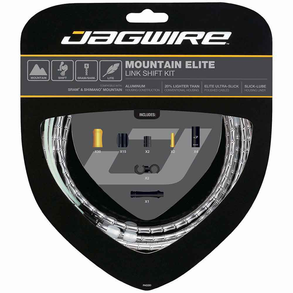 Gold Jagwire Jagwire 2x Elite Link Shift Cable Kit SRAM/Shimano w/ Ultra-Slick Cables 
