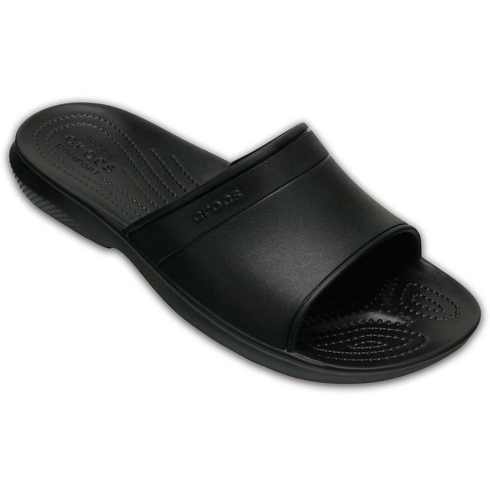 M Black Croslite Slide Sandals CROCS 204067-001 CLASSIC SLIDE Unisex 
