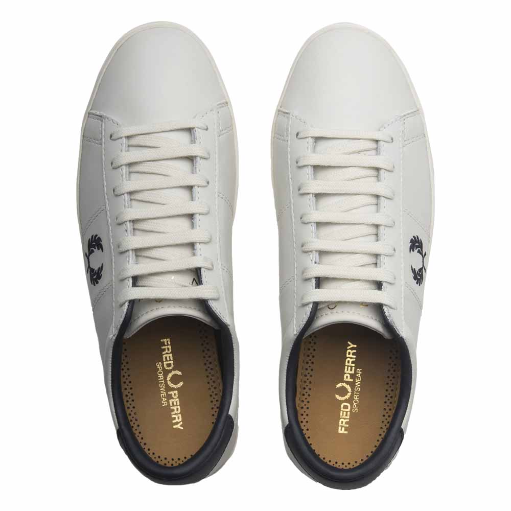 Autonomi grim ønskelig Fred perry Spencer Leather Trainers White | Dressinn