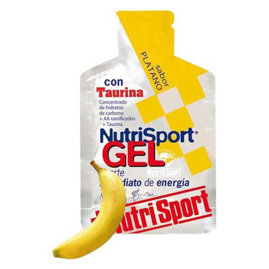 Nutrisport Taurina 24 Unidades Banana Energia Géis Caixa