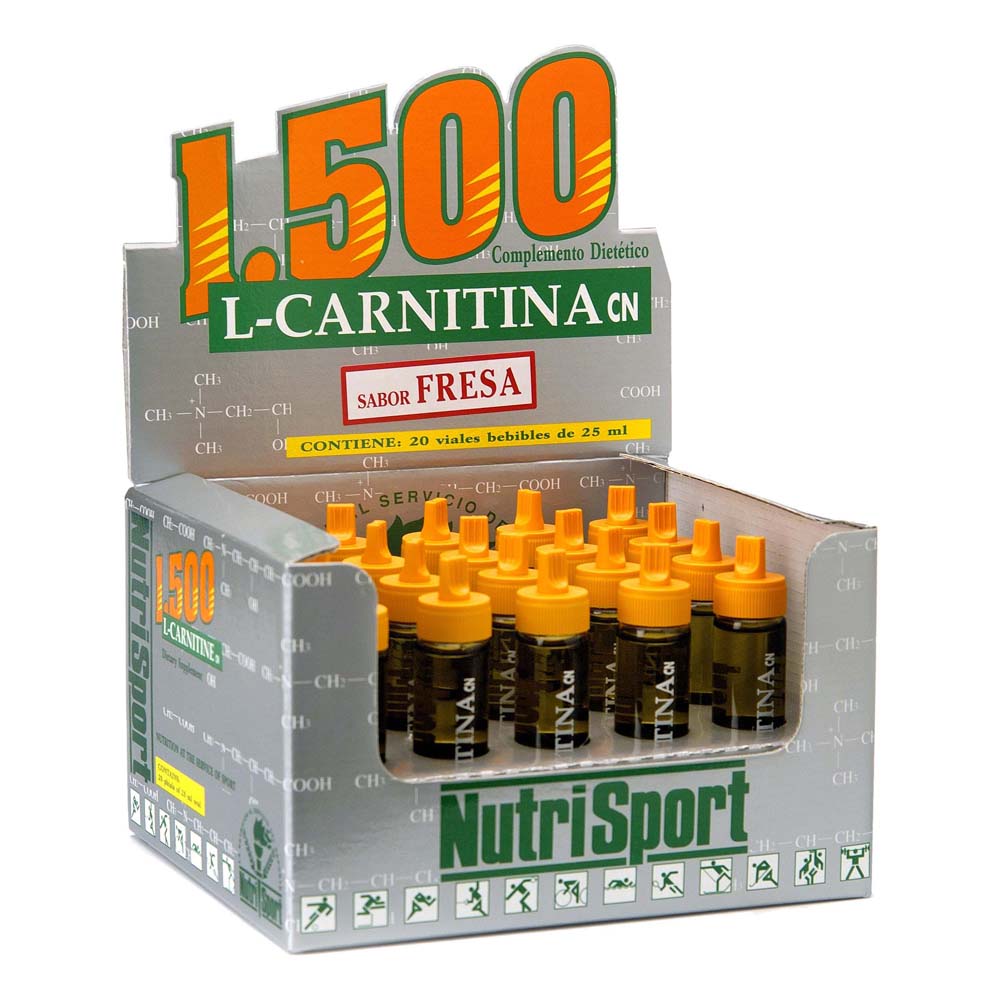 nutrisport-karnitiini-l-1500-20-yksikoita-mansikka-injektiopullot-laatikko