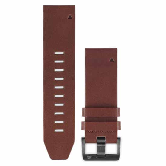 Kollegium periskop Bestemt Garmin Fenix 5 Quickfit Leather Strap, Brown | Bikeinn