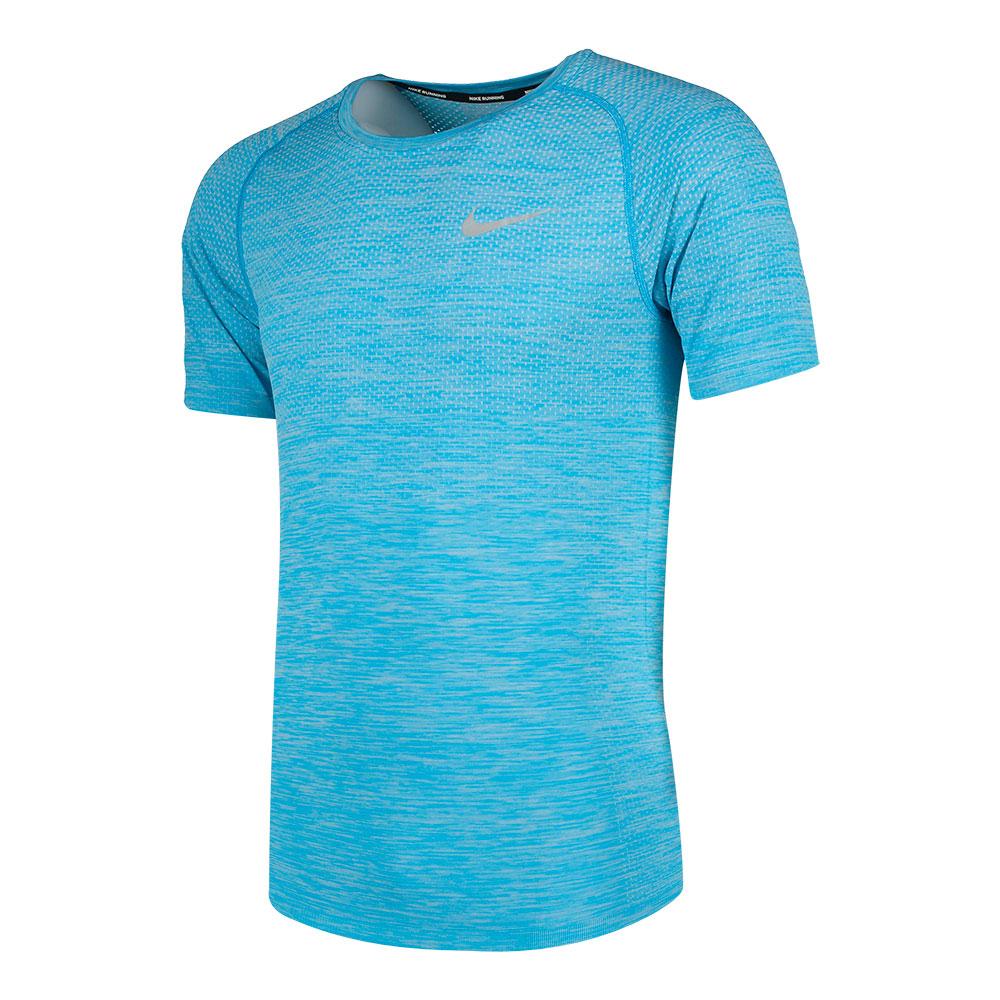 capoc Sábana Incomparable Nike Camiseta Manga Corta Dri Fit Knit Top Azul | Runnerinn