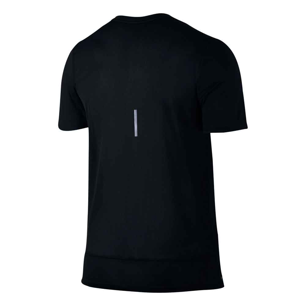 lema Posdata leopardo Nike Camiseta Manga Corta Breathe Rapid Top Negro | Runnerinn