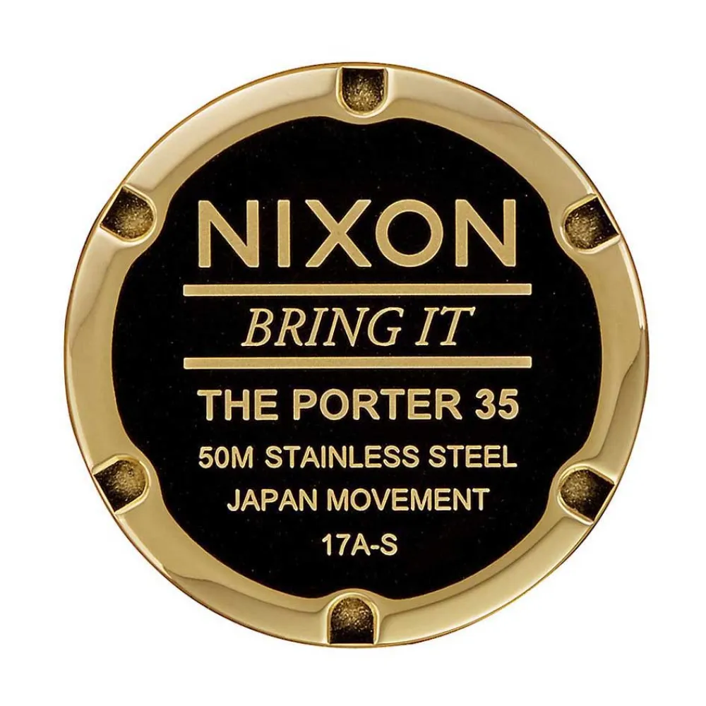 Nixon Porter 35 Leather Watch | Dressinn display picture 3