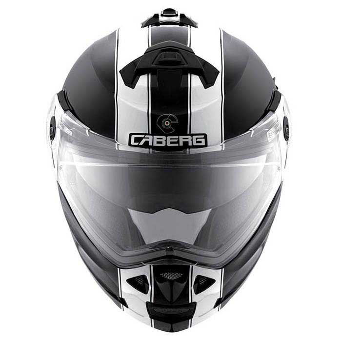 Caberg Duke II Legend Black Caberg Duke 2 White Flip Up Motorcycle Helmet 