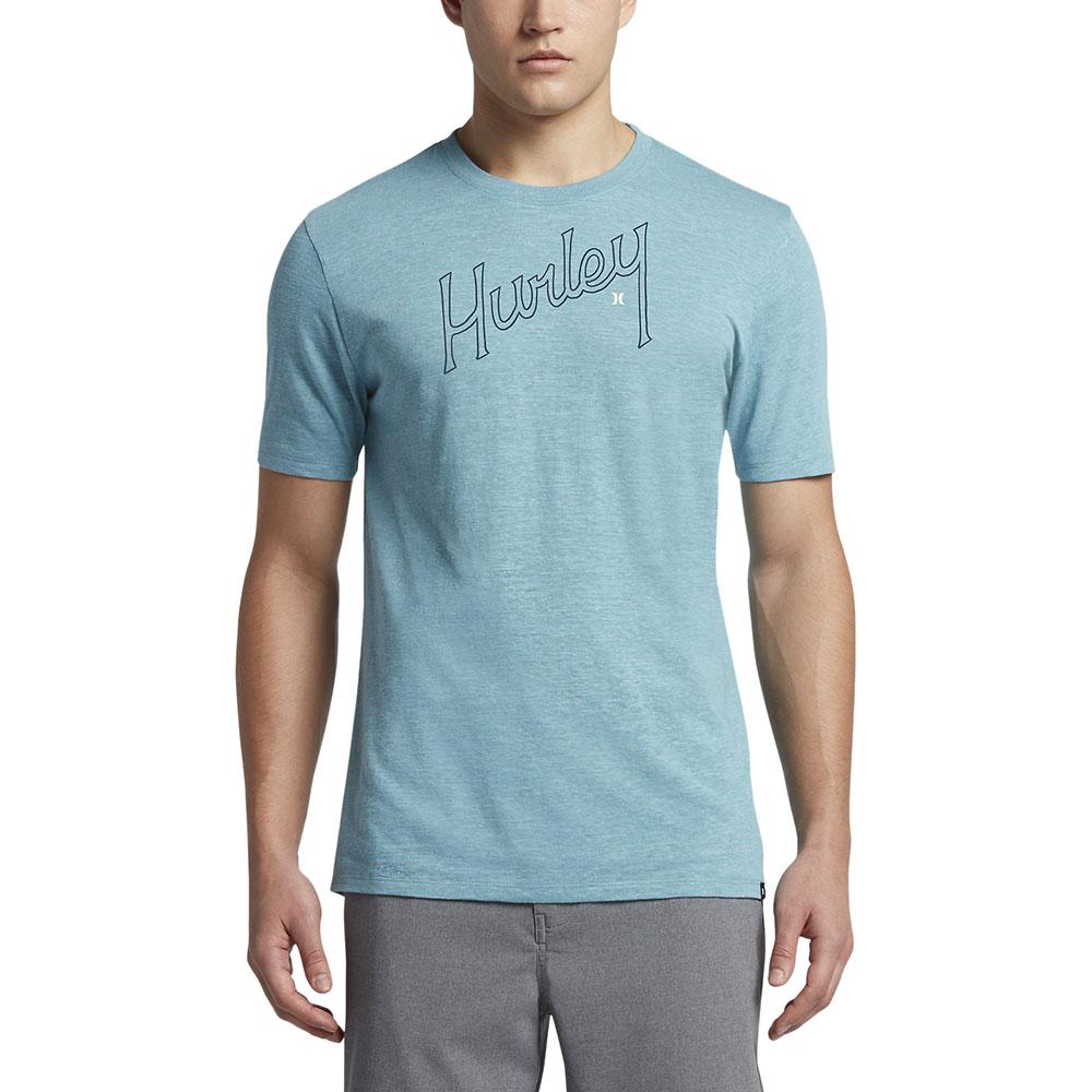 hurley-t-shirt-manche-courte-outline-script-tri-blend