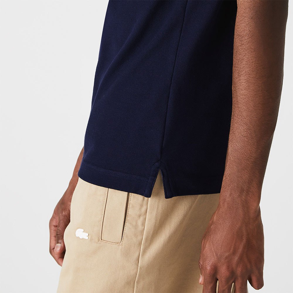 Lacoste Slim Fit Petit Piqué Short Sleeve Polo Shirt Blue