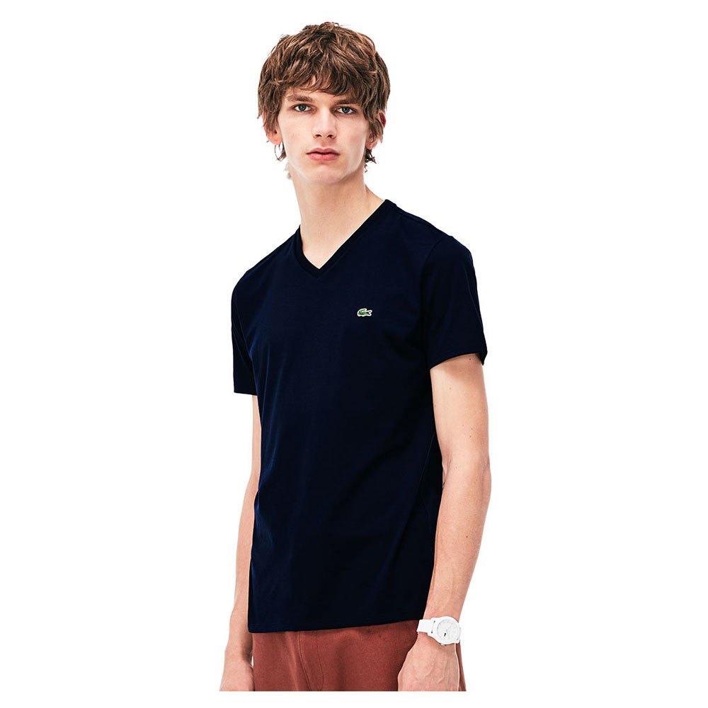 Lacoste V-Neck Pima Cotton T-shirt med korte ærmer