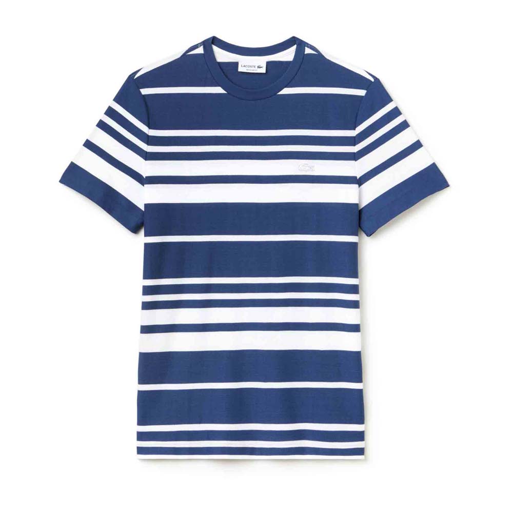 lacoste-crew-neck-striped-honeycomb-kurzarm-t-shirt