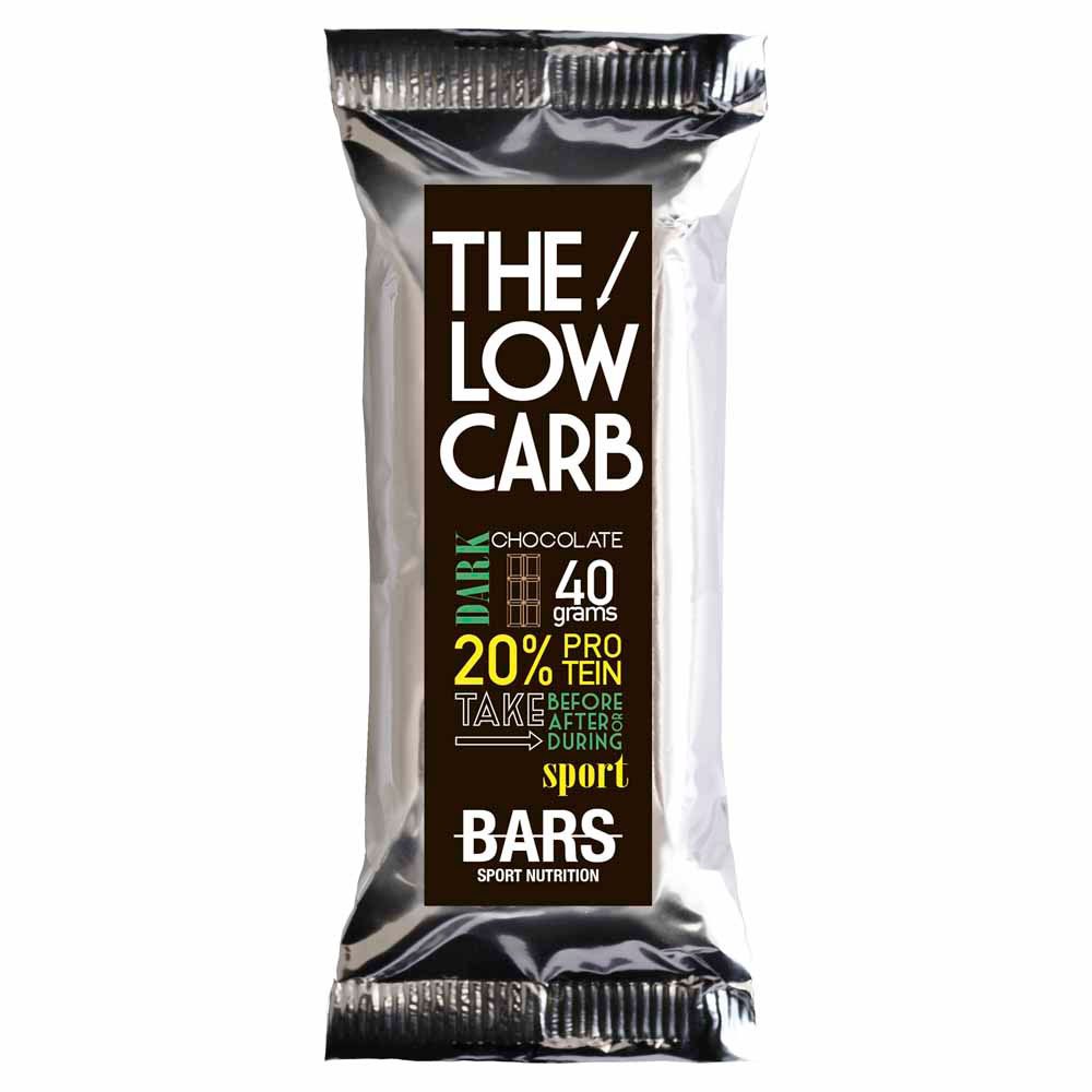Push bars Con Pochi Carboidrati 20% 15 Unità Nero Cioccolato Energia Barre Scatola