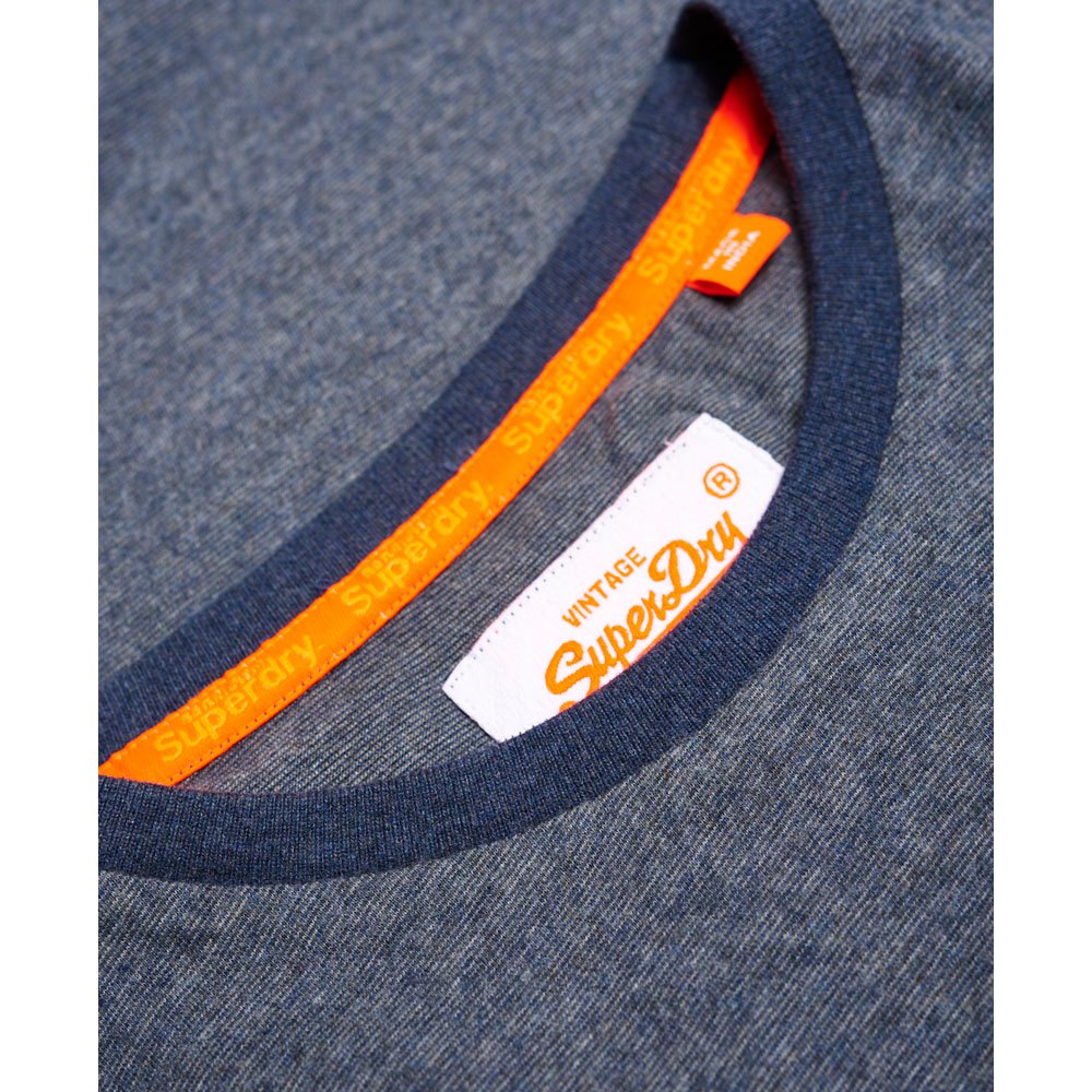 Superdry Orange Label Textured Langarm T-Shirt