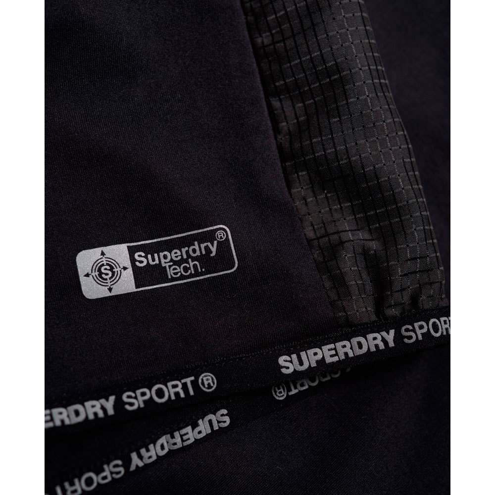 Superdry Sports Athletic Half Zip Sweatshirt Met Capuchon