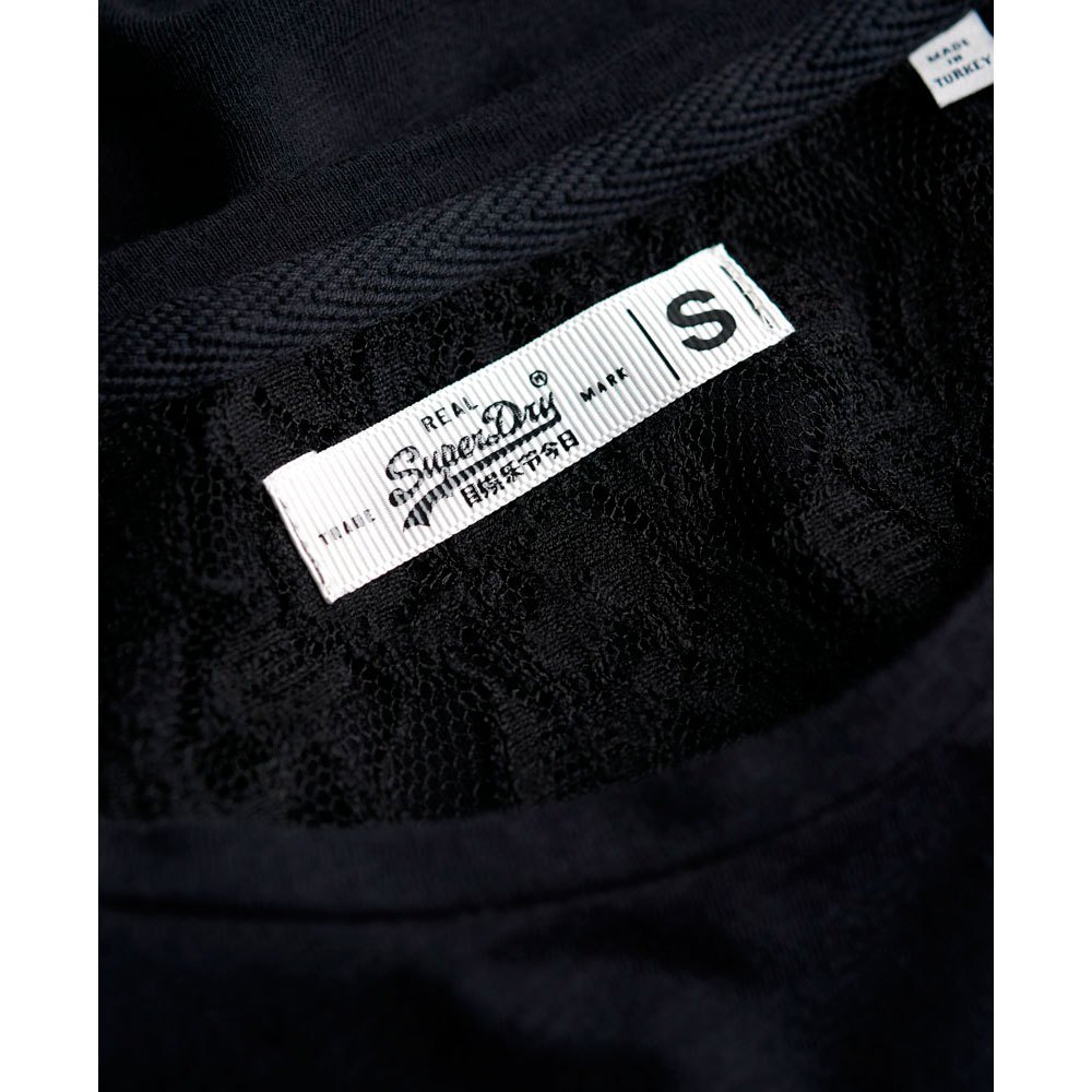 Superdry Essentials Lace Slouch Top T-Shirt Manche Longue