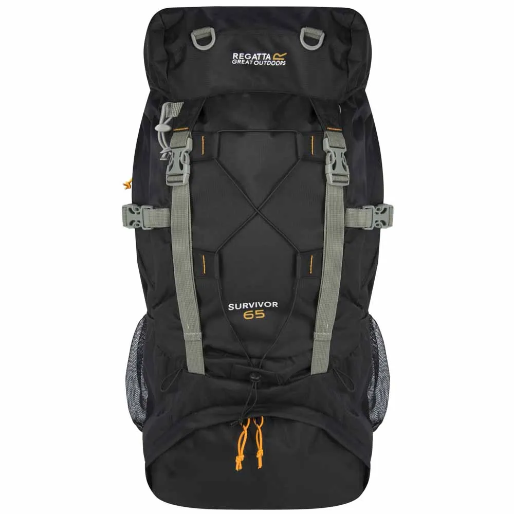 Regatta Survivor V4 65L Rucksack – Atmungsaktiv, Hydrationstauglich, Mit Regenschutz