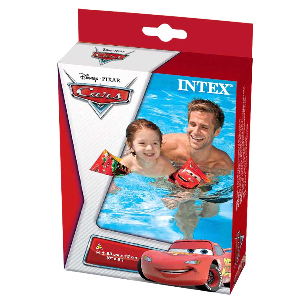 NEW Intex Disney Pixar Cars Deluxe Armbands Child's Safety Inflatables 9" x 6" 