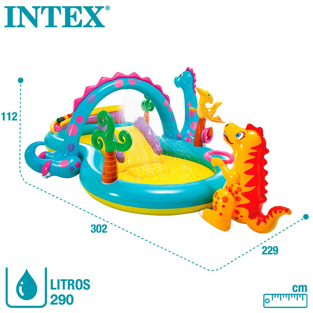 Intex Dinosaur Play Centre INFLATABLE SWIMMING POOL KIDS 