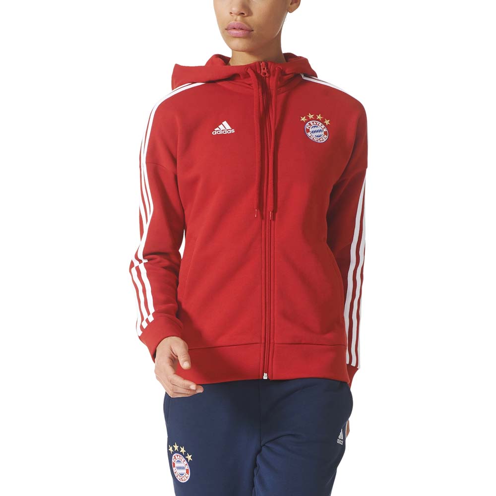adidas FC Bayern Munich 3S Full Zip Hoodie Woman