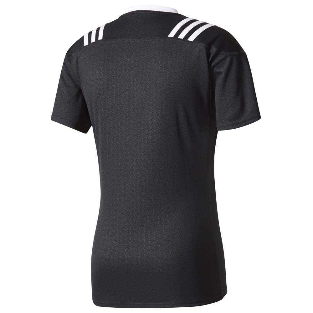 adidas 3 Stripes Fitted Rugby Short Sleeve T-Shirt