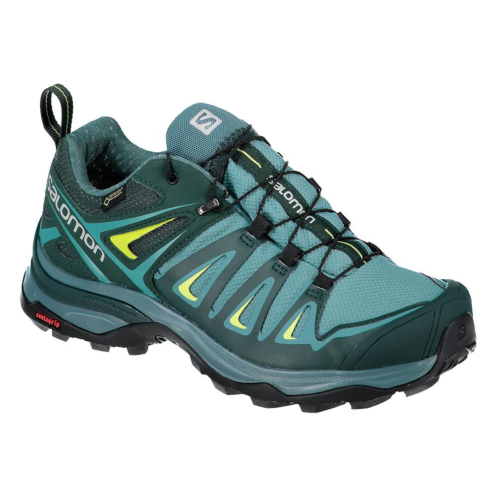 recurso Lechuguilla Reina Salomon X Ultra 3 Goretex Hiking Shoes Green | Trekkinn
