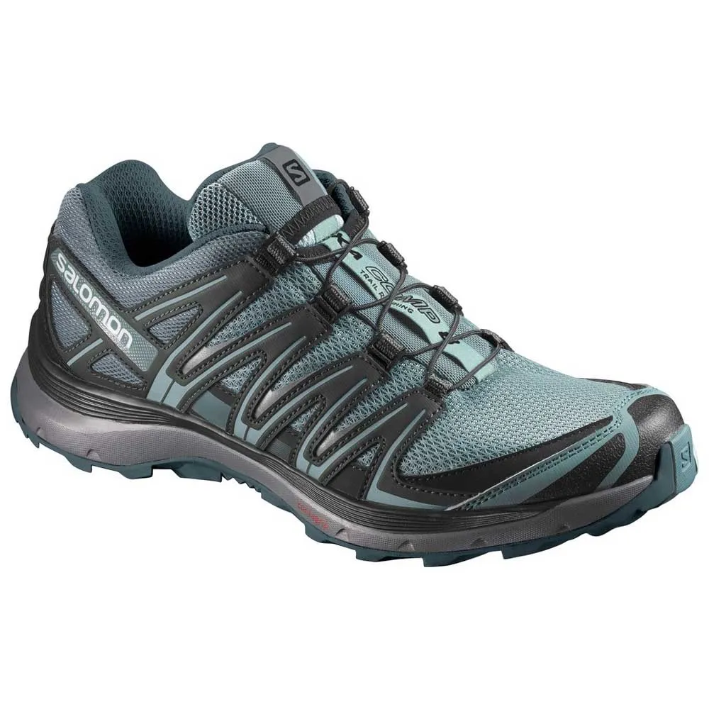 Salomon XA Comp 8 Trail Running Shoes Mens 11.5 Black Gray Blue Quicklace Salomon XA Comp 8 Gray for sale | eBay main image 2