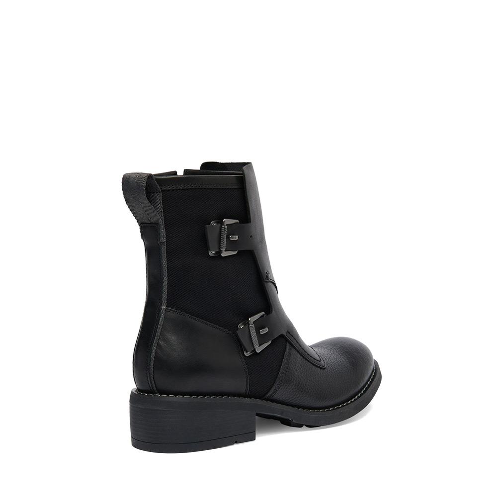 G-Star Labour Buckle Grainy Leather Cow Leather Denim Boots