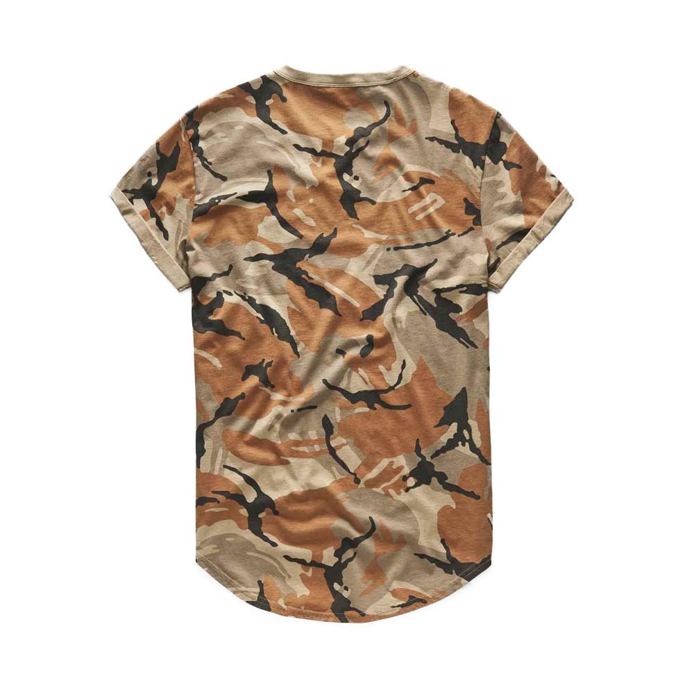 G-Star Felor Camo Relaxed Ribbed Neck S/S Compact Jersey Deconstructed Aop